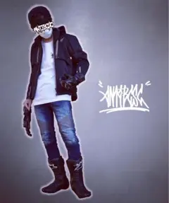 アンチビクスク バイカーデニム 34インチ