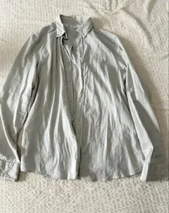 ZARA 長袖シャツ ライトグリーン Sサイズ　春夏のサムネイル