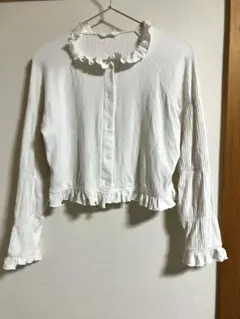 【H&M】フリル ニット カーディガンのサムネイル