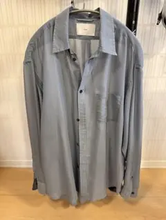 SUGARHILL ライトブルーストライプ シアーシャツ　サイズ2のサムネイル