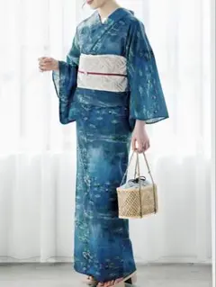 フェリシモ モネ 睡蓮柄 浴衣 単品 - メルカリ