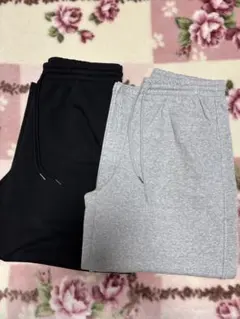 GUスウェットバレルアンクルパンツ2枚セット