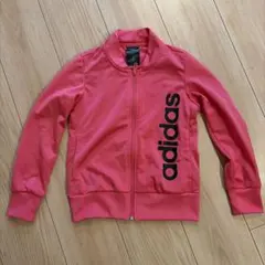 adidas フルジップジャージ 130 ピンク