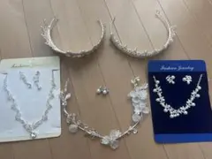 ティアラ　ピアス　ネックレス　イヤリング　アクセサリー　ブライダル　ウエディング