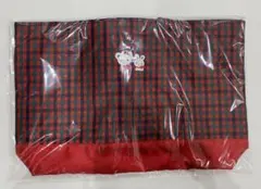 【ファミリア】完売品　レッスンバック 赤チェック