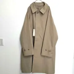 ★【MUJI 無印良品】ステンカラーコート(Ｌ)アウター ロングコート メンズ