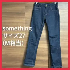 【美品】【お値下げ中】　something レディース　デニムパンツ　サイズ27のサムネイル