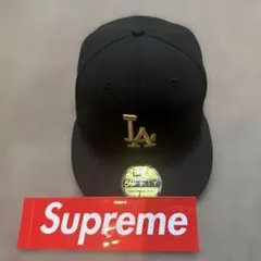 New Era 59FIFTY LA ブラックキャップ 7 1/4 シール付き