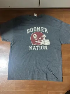 NCAA オクラホマ スーナーズ 半袖　Tシャツ LL チャコール