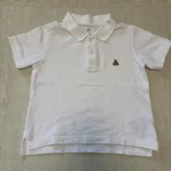 babyGAP ポロシャツ ホワイト 100cm ベア刺繍