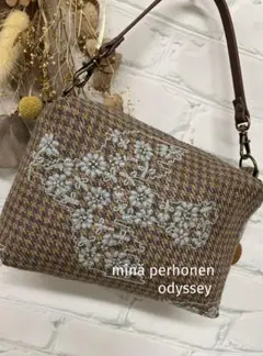 ハンドメイド　ミニバッグポーチ　ミナペルホネン　odyssey 213