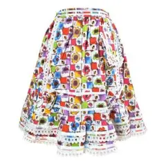 フラワーモチーフ 花柄 レトロスカート スカート bodyline ボディライン