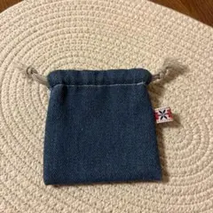 ミニ巾着　デニム