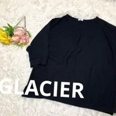 GLACIER グラシア ドルマンスリーブ トップス　黒 カットソー L 長袖
