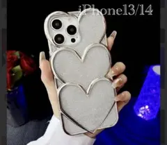 1289 iPhone13/14ケース ハート 量産型 地雷系立体キラキラ