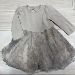 petit main フレアチュールワンピース 80cm