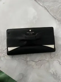 kate spade リボン付き財布 黒