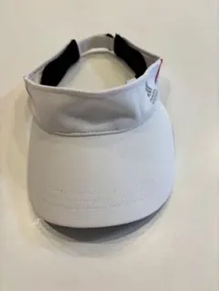 adidas サンバイザー ホワイト 調整可能