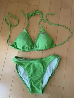 Roxy グリーンビキニ セパレート水着