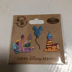 ディズニー　ワッペン　ブルー系