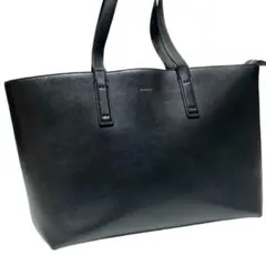 ポールスミス オールレザートートバッグ マルチストライプ A4収納 ブラック