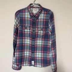 試着のみ Abercrombie & Fitch チェック柄シャツ S アバクロ