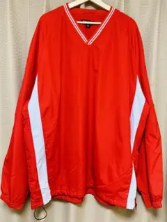 オーバーサイズナイロンL/S Tシャツ レッド XXXL