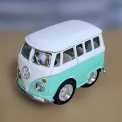 Volkswagenワーゲンバス　プルバックカー　緑のサムネイル