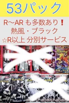 ポケモンカード 熱風のアリーナ サーチ済 ブラックボルト サーチ済み 53パック
