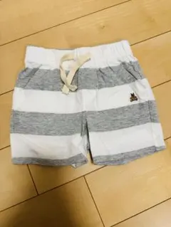 baby GAP グレーとホワイトのストライプパンツ 18-24ヶ月　おしゃれ