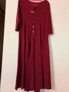 ★美品★Margaret Howell 赤ワンピース　ウール混　サイズⅡ　M