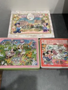 ディズニー　3点セット　【入れ物のみ】