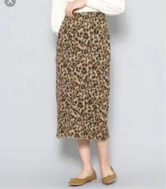 半額以下！sense of place  レオパード タイトスカート