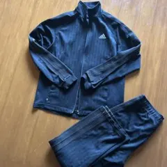 adidasジャージ上下セットアップ M 黒