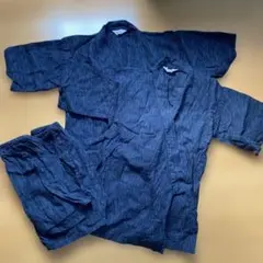 キッズ甚平 ブラック　150、140セット