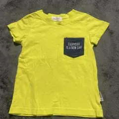 NINOSuCola キッズ Tシャツ イエロー 昆虫刺繍