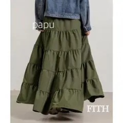 ティアード フリルスカート FITH デニムダンガリー 02