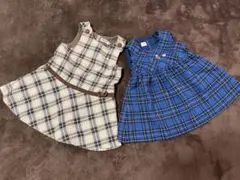 美品familiar80 ミキハウス100 ワンピース　2点set