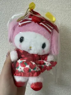 マイメロディ いちご新聞50周マスコットキーホルダー