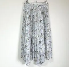 【Apuweiser-riche】プリーツ アシンメトリー ロングスカート