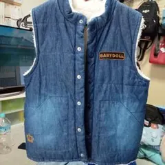 ベビードールリバーシブルモコモコベスト