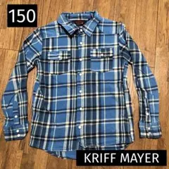 KRIFF MAYER ネルシャツ　チェック柄　150