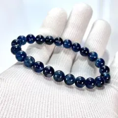 透け感あり　高品質　ブルーカイヤナイトブレスレット　2-3