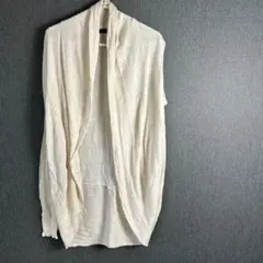 Bershka ニットカーディガン アイボリー Mサイズ ゆったりシルエットのサムネイル