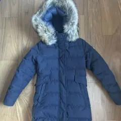 【美品】PYRENEX ネイビー ロングダウンジャケット JP 36