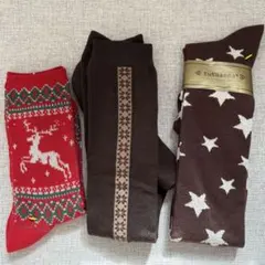 【新品】チュチュアンナなど柄入り靴下 3点おまとめ売り