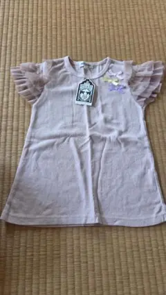 フリル袖 薄いピンク タンクトップ 110cm