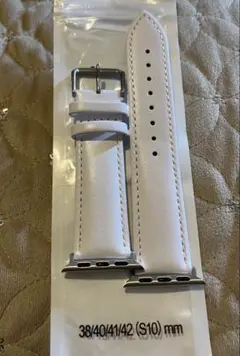 新品未使用　Apple Watch白レザーベルト