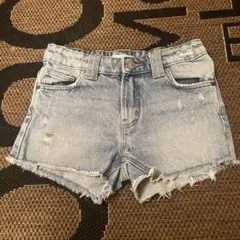ZARA ダメージデニム ショートパンツ 130