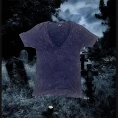 Vネック Tシャツ ロック　y2k opium グランジ　お兄系　平成ギャル